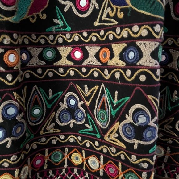 Skirt Hand-Embroidered Drawstring Matte - Picture 13 of 15